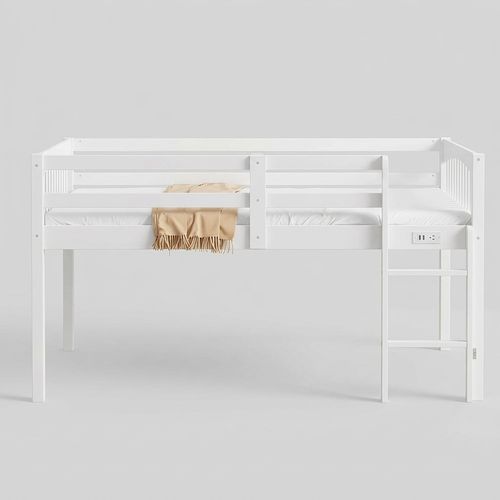 BabyVista solid-pine low loft bed